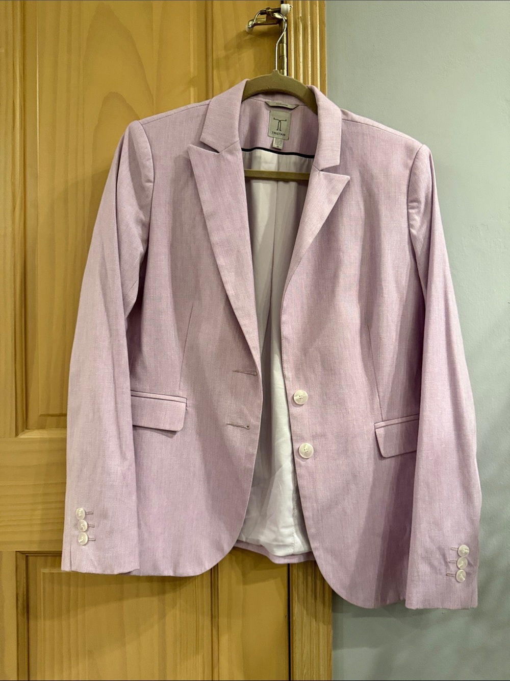 Tristan Fitted Lavender Blazer Size 10 Made in Canada Career Office Jacket
